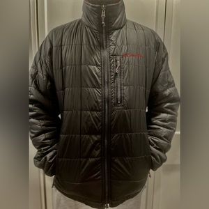 Colombia reversible black and flannel mens, medium jacket.